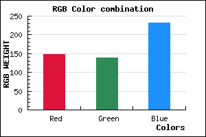rgb background color #938BE7 mixer