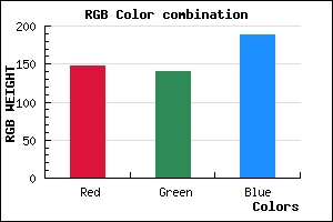 rgb background color #938CBC mixer