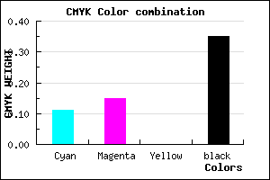 #938DA5 color CMYK mixer