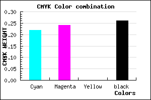 #938EBC color CMYK mixer