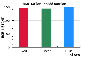 rgb background color #938F95 mixer