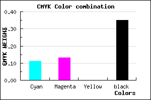 #9390A5 color CMYK mixer