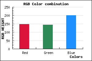 rgb background color #9390C9 mixer