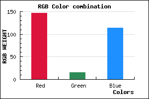 rgb background color #930F72 mixer