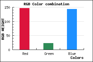 rgb background color #93178F mixer