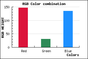 rgb background color #931F87 mixer