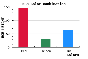 rgb background color #931F40 mixer