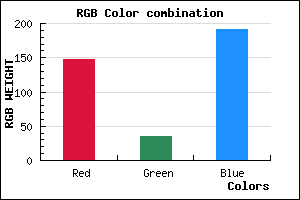 rgb background color #9323BF mixer