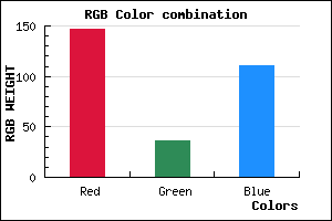 rgb background color #93246F mixer