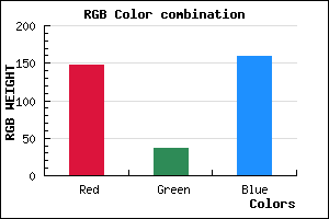 rgb background color #93249F mixer