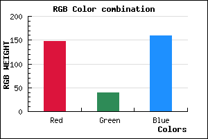 rgb background color #93279F mixer
