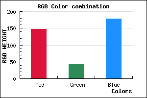 rgb background color #932AB2 mixer