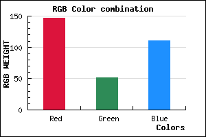 rgb background color #93336F mixer