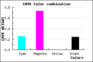 #9335C3 color CMYK mixer