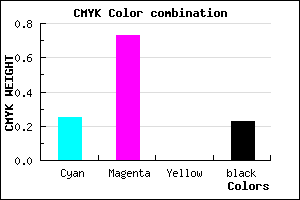 #9336C5 color CMYK mixer