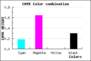 #9341B3 color CMYK mixer