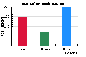 rgb background color #9346C8 mixer