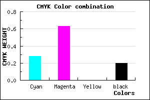 #934BCD color CMYK mixer