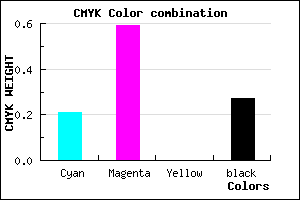 #934CBA color CMYK mixer