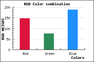 rgb background color #934CBC mixer