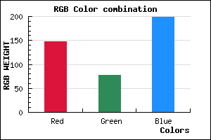 rgb background color #934EC6 mixer