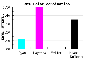 #9353A7 color CMYK mixer