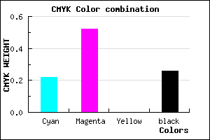 #935ABD color CMYK mixer