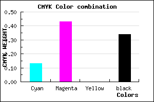 #9360A8 color CMYK mixer