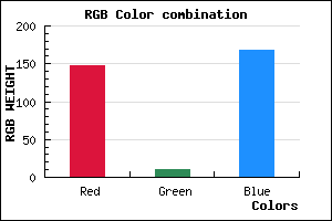 rgb background color #940AA8 mixer