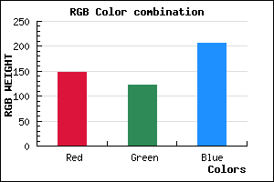 rgb background color #947BCF mixer