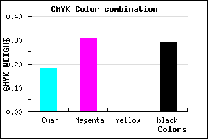 #947DB5 color CMYK mixer