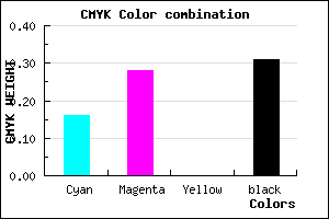 #947FB1 color CMYK mixer