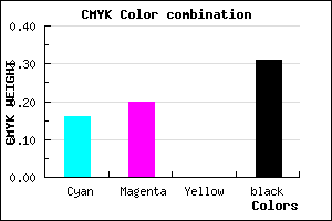 #948CB0 color CMYK mixer