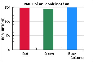 rgb background color #948F95 mixer