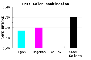 #9490B3 color CMYK mixer