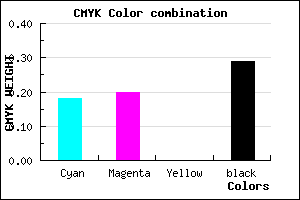 #9490B5 color CMYK mixer
