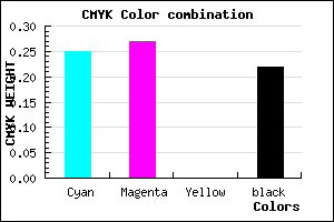 #9490C6 color CMYK mixer