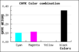 #9493A5 color CMYK mixer