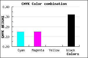 #9494AE color CMYK mixer