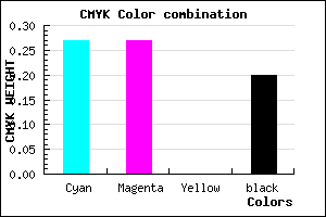 #9494CC color CMYK mixer