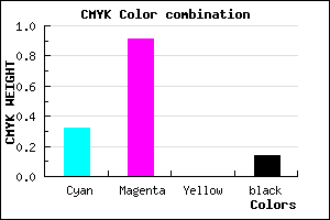 #9413DB color CMYK mixer