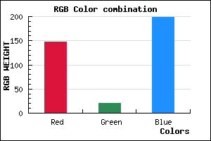 rgb background color #9415C7 mixer