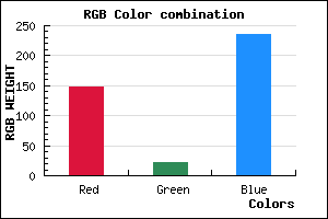 rgb background color #9415EB mixer