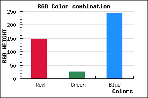 rgb background color #9419F3 mixer