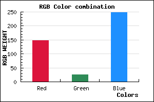 rgb background color #9419F8 mixer