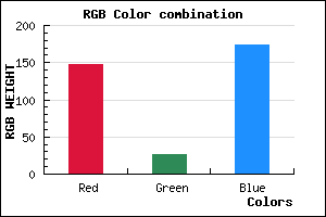 rgb background color #941BAD mixer