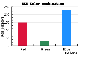 rgb background color #941CE6 mixer