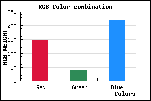 rgb background color #9428DB mixer