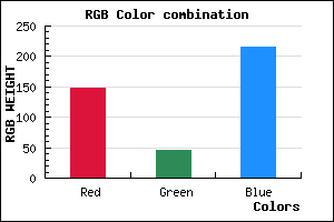 rgb background color #942ED8 mixer