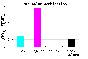 #9405CD color CMYK mixer